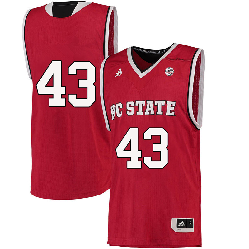 Men #43 Lorenzo Charles NC State Wolfpack College Basketball Jerseys-Red - Click Image to Close